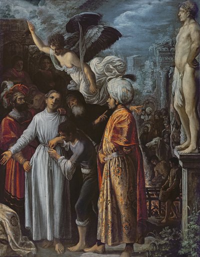聖ローレンスは殉教の準備をしたc。 1600-1 作： Adam Elsheimer