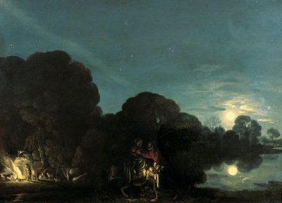 エジプトへの飛翔 作： Adam Elsheimer