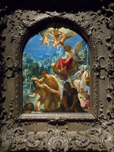 キリストの洗礼 1598-1600年頃 銅に油彩 作： Adam Elsheimer