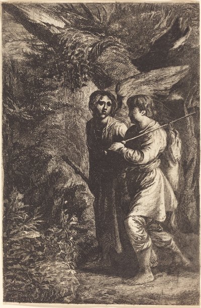 トビアスと天使 作： Adam Elsheimer