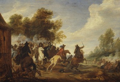 騎兵隊の関与。 作： Adam Frans van der Meulen