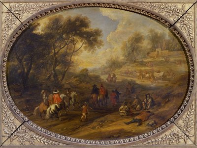 軍の護送船団 作： Adam Frans van der Meulen