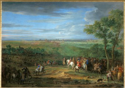 マーストリヒト前のキャンプに到着したルイ14世（1673年6月） ... 作： アダム・フランス・ファン・デル・ミューレン