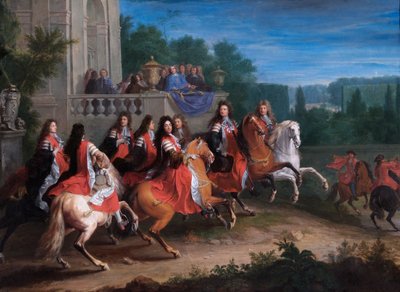 コルベール家、1680〜83年頃（キャンバスに油彩） 作： Adam Frans van der Meulen