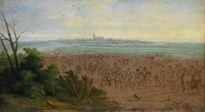 1672 年 7 月 20 日、ナールデン前のルイ 14 世の軍隊 作： Adam Frans van der Meulen