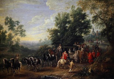 プリンセスの旅の行列 作： Adam Frans van der Meulen