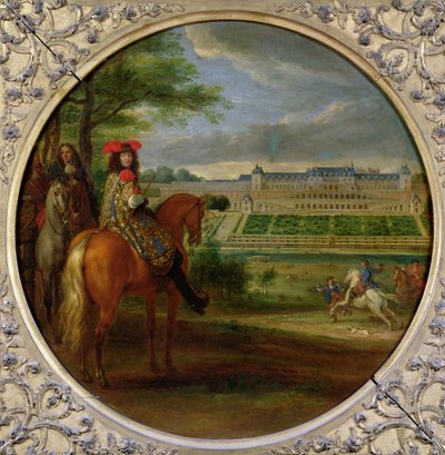 1669年、テラス側から見たサンジェルマン新宮殿の眺め 作： Adam Frans van der Meulen