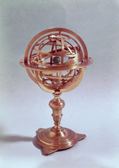 ローマ、プトレマイオス朝のシステムで作られた天球儀（1648年（真鍮）（75480も参照）） 作： Adam Heroldt