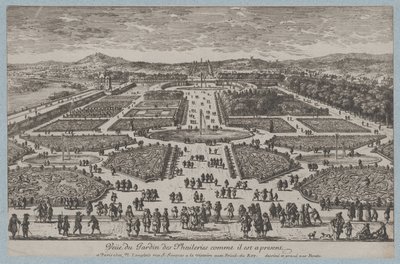 チュイルリー庭園、1680年、1680年。 作： Adam Perelle