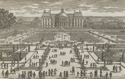 ヴォー ル ヴィコントの眺め、1680 年代、1680 年代。 作： Adam Perelle
