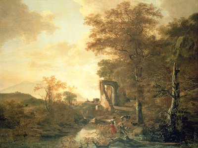アーチ型の門のある風景 1654年頃 油彩・カンヴァス 作： Adam Pynacker