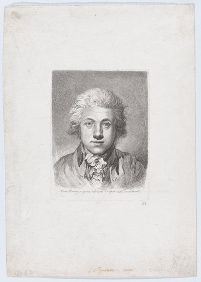 自画像、1785 年。 作： Adam von Bartsch