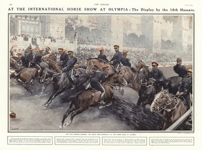 1914年にロンドンのオリンピアで開催された国際馬ショーでの第18回皇帝の展示 作： Addison Thomas Millar