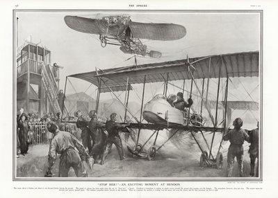 ヘンドン飛行場での事故に近い、1913。 作： Addison Thomas Millar
