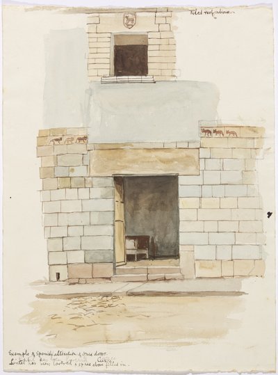 ペルー・クスコの玄関（水彩画 作： Adela Breton