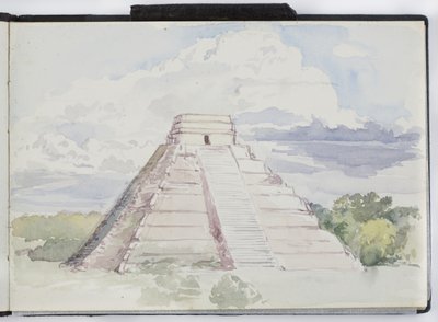 図面とメモのスケッチブック、メキシコとヨーロッパ 作： Adela Breton