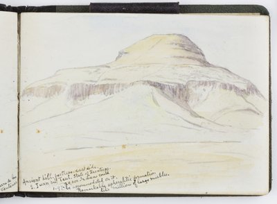 水彩画のスケッチブック、ドローイングとノート、メキシコ,1896-1898（水彩画 作： Adela Breton
