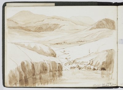 水彩画のスケッチブック、ドローイングとノート、メキシコ,1896-1898（水彩画 作： Adela Breton