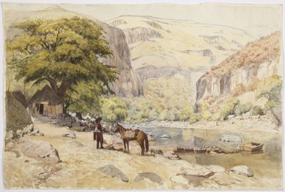 メキシコ、ハリスコ州、グアダラハラの眺め 作： Adela Breton