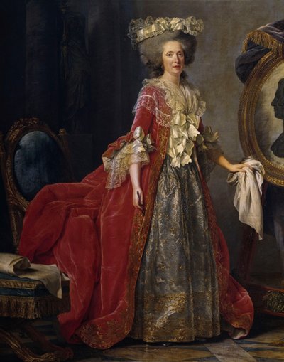 アデライド夫人として知られるフランスのマリア・アデライド（1732-1800）の肖像画 作： Adelaide Labille Guiard