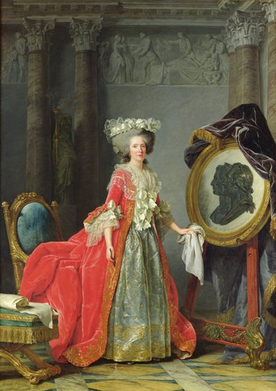 フランスからのアデレードの肖像 作： Adelaide Labille Guiard