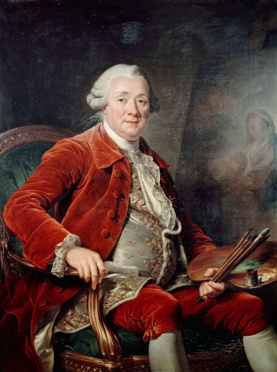 シャルルアメデフィリップヴァンルーの肖像 作： Adelaide Labille Guiard
