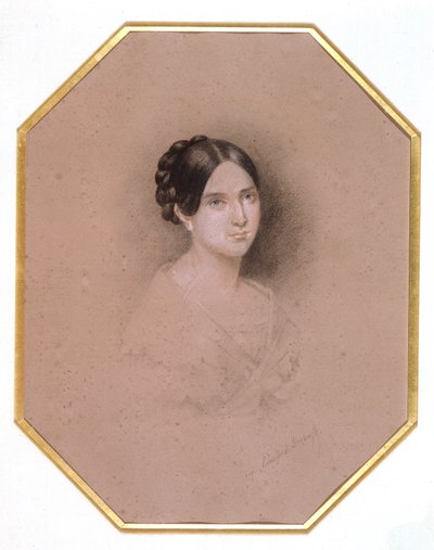 レオポルディン・ユーゴーの肖像（1824-43）（デッサン） 作： Adele Julie Hugo