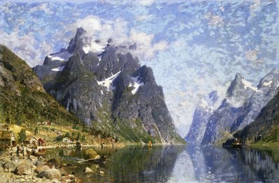 ハルダンゲルフィヨルド、ノルウェー、 作： Adelsteen Normann