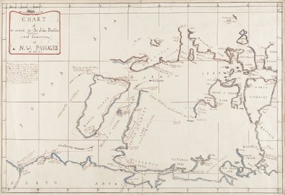 ジョン・フランクリン卿の探索と北西航路の発見の図表 作： Admiral Edward Augustus Inglefield