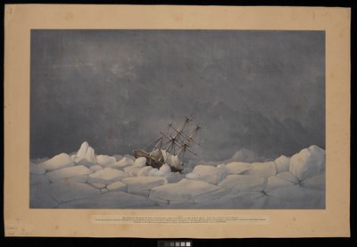 1850-51年、パックで越冬中のH.M.S.