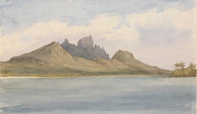 ボラボラ、SEサイド、リーフ内、1849年9月5日［ソサイエティ諸島］」。 作： Admiral Sir Edward Gennys Fanshawe