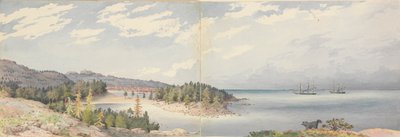 ホグランド、1855年8月24日、フィンランド 作： Admiral Sir Edward Gennys Fanshawe