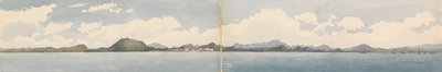パナマ、1850年3月（水彩画） 作： Admiral Sir Edward Gennys Fanshawe