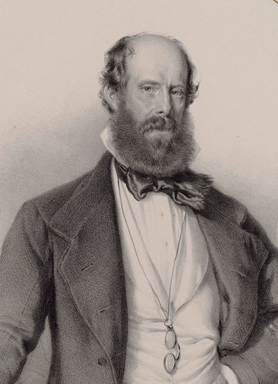 作曲家ルイジ・リッチの肖像 1805-1859, 1858. 作： Adolf Dauthage