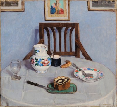 Gateau aux graines de pavot - Poppy-seed Cake, by Fenyes, Adolf (1867-1945).油彩・キャンバス 作： Adolf Fenyes