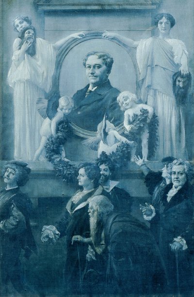 宮廷俳優エルンスト・ハルトマン 作： Adolf Hiremy Hirschl