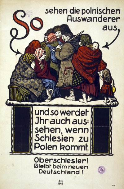 ドイツの反ポーランド・ポスター 作： Adolf Munzer