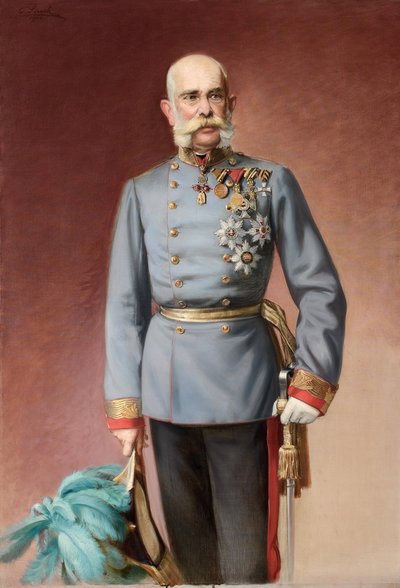 オーストリアのフランツ・ヨーゼフ1世の肖像 作： Adolf Pirsch