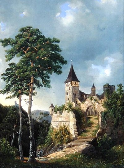 山の中の城 作： Adolf Rudolf Holtzhaub