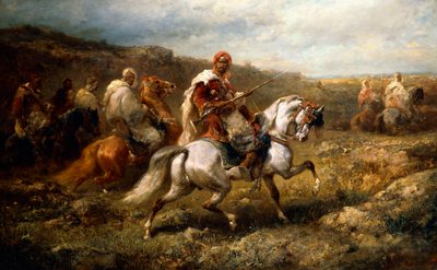 ルート上のベドウィン、 作： Adolf Schreyer