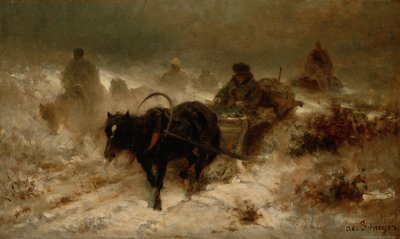 帰国、19世紀 作： Adolf Schreyer