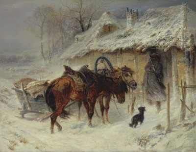 密輸業者の捜索、1867年 作： Adolf Schreyer