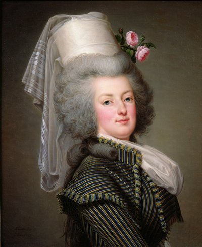 フランスの女王とナバラのオーストリア大公、ハブブールロレーヌのマリーアントワネット（1755-93年）、1788年 作： Adolf Ulrich Wertmuller