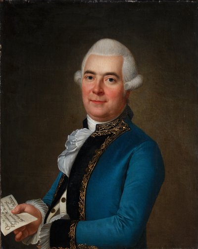 Arvid Wittfoothの肖像、1789年 作： Adolf Ulrich Wertmuller