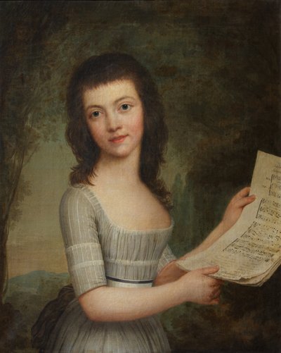マドモアゼルウィットフットの肖像、1789年 作： Adolf Ulrich Wertmuller