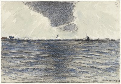 Hardinxveld の広い水域 作： Adolf le Comte