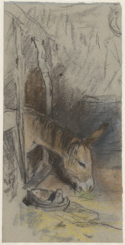 食べるロバと馬小屋 作： Adolf le Comte