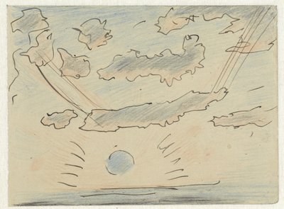 太陽と雲の研究 作： Adolf le Comte