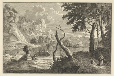 壊れた木とアルカディア川の風景 イタリアとドイツの風景（連載タイトル） 作： Adolf van der Laan