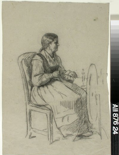 回転する女性 作： Adolf von Becker